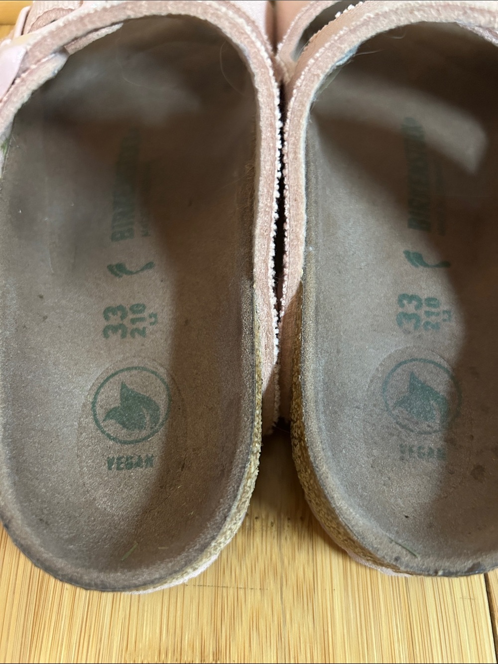 Birkenstock Kids Double-Strap Light Pink Sandals size 2 - Picture 3 of 7